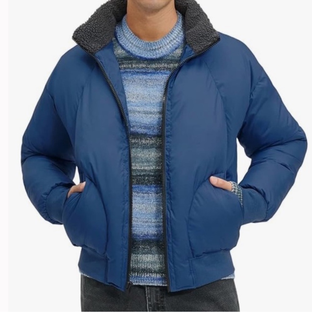 UGG Damion Sherpa Jacket pre owned men’s medium - Picture 1 of 16